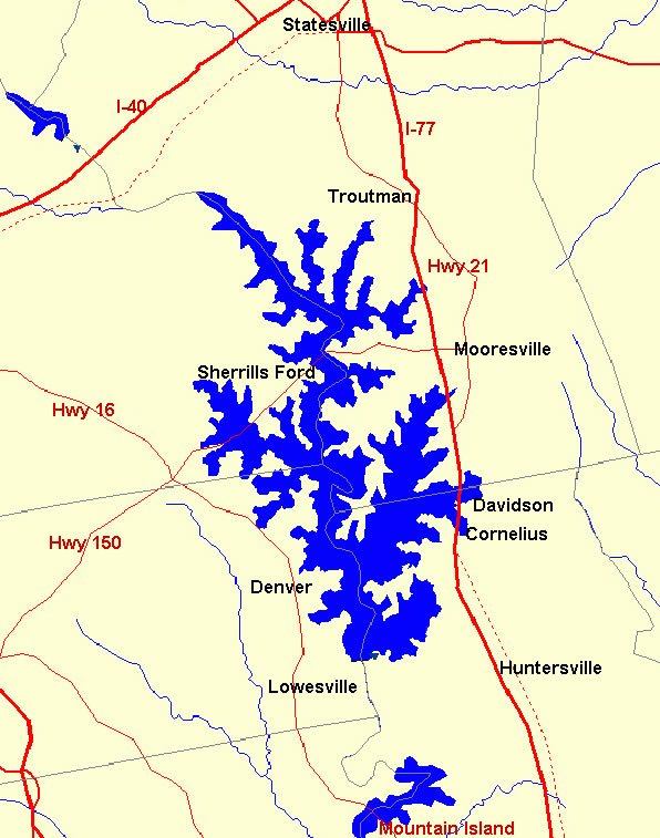 Facts About Lake Norman NC and a Map - Best of Lake Norman