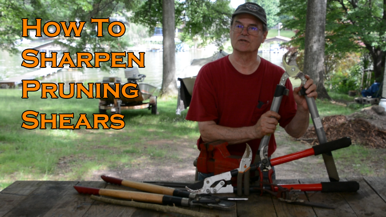 how to sharpen pruning shears